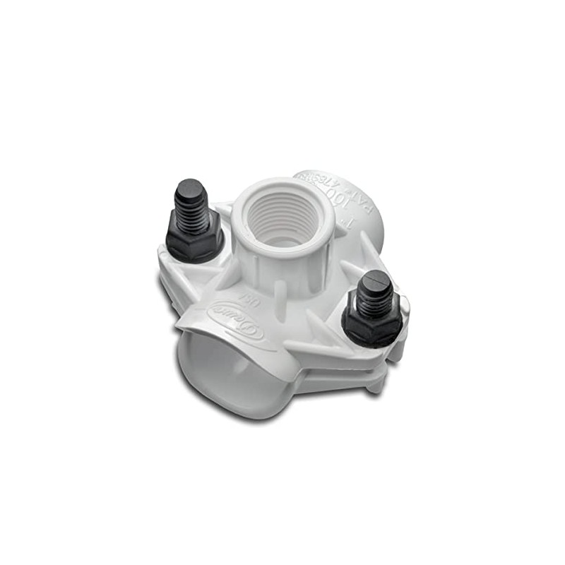 Dawn Industries 125C, 1-1/4" Saddle Tee x 1/2˝ FPT, KwikSeal