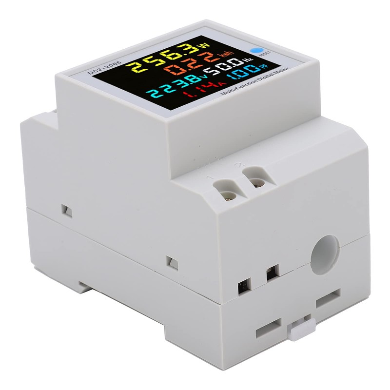 D52-2066 Household Watt-Hour Meter LCD Display Electricity Meter 6 Parameters
