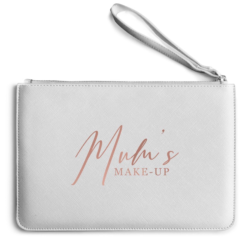 Rose Gold Mum's Make Up Clutch Bag, Mothers Day Clutch