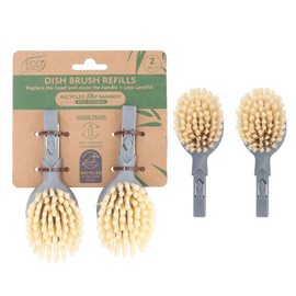 White Magic Eco Basics Replaceable Dish Brush Refill 2 Pack,Blue/White