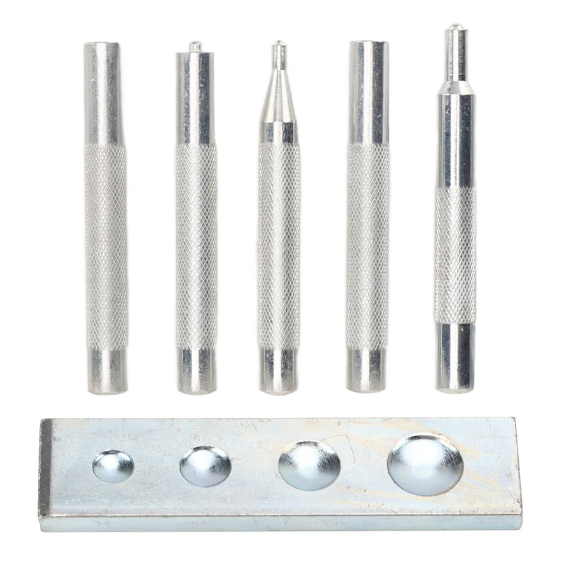 5pcs Snap Rivet Setter Die Punch Snap Kit Large Installation