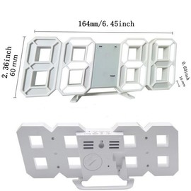 LED Digital Clock, 1 Count Battery Powered Creative Electronic Clock, Multifunctional Creative Mode Adjustable Electronic Clock for Home Decor - Specification: Black - Pink Light, Size: 6.45inch