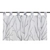 Heichkell Transparent Short Tab Top Voile Window Curtain with Tree