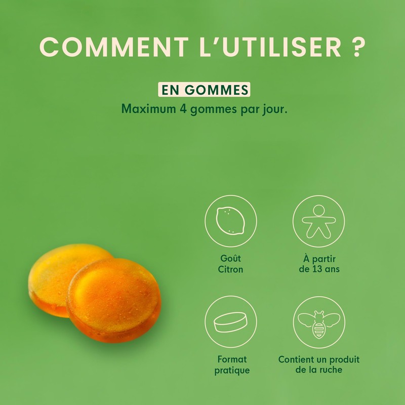 HerbalGem Propolis Breitspektrum Radiergummis Bio 24 Radiergummis