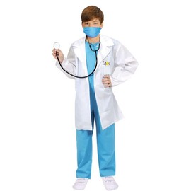 Forever Young Boys Doctor Surgeon Medical Hospital Staff Kids Fancy Dress Costume (3-4 Years Old)