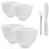 Bigwinyep 4Pcs Silicone Facial Mask Bowl DIY Face Mask Mixing