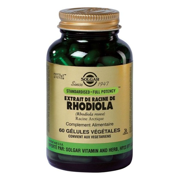 Solgar Extrait de Racine de Rhodiola 60 Gélules Végétales