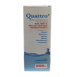 Quattro Multifunctional Contact Lens Solution 250ml Bottle