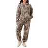 Eutten Camo Sweatsuits for Women Set 2 Piece Camo Hoodies