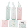 OATIPHO 3pcs Car Tissues Cylinder Box Stylish Travel Facial Wipes