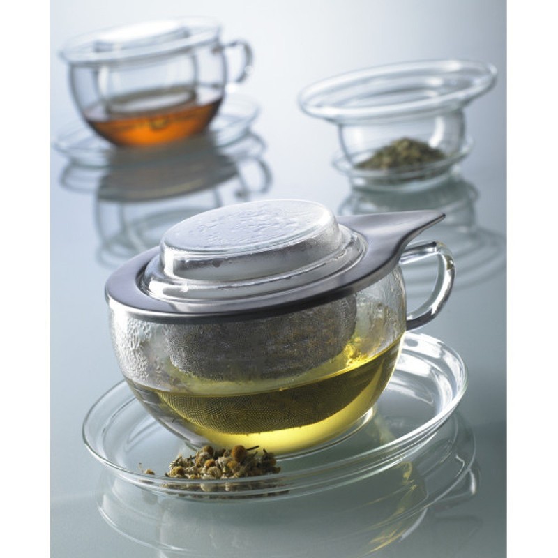 Trendglas Jena Tea Time Tea Cup with Stainless Steel Filter