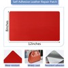 Self Adhesive Leather Repair Patch, Red Vinyl Repair Patch Kit