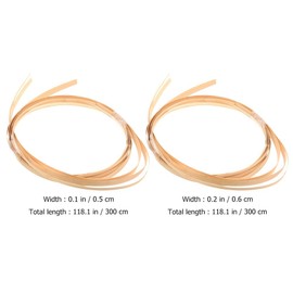 KALLORY 2 Material Rattan Basket Weaving Material Wicker Repair Kit Wide Strips Flat Coil Home Reeds Hand Decor Furniture DIY Reeds Supplies Mayo