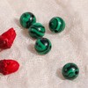 SOSMAR Approx. 120 pieces green malachite beads, gemstones, semi-precious stones,