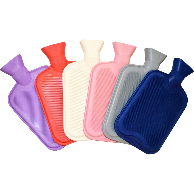 Vagabond Bags Ltd Wärmflasche, gerippt, 2 l, Rot