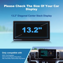 (2pcs) Coleya 2025 Expedition Screen Protector for Ford Expedition (Active/Tremor/Platinum/King Ranch/Max) 13.2-inch Center Stack Display,2025 Expedition Accessories Touch Sensitive/High Clarity 13.2"