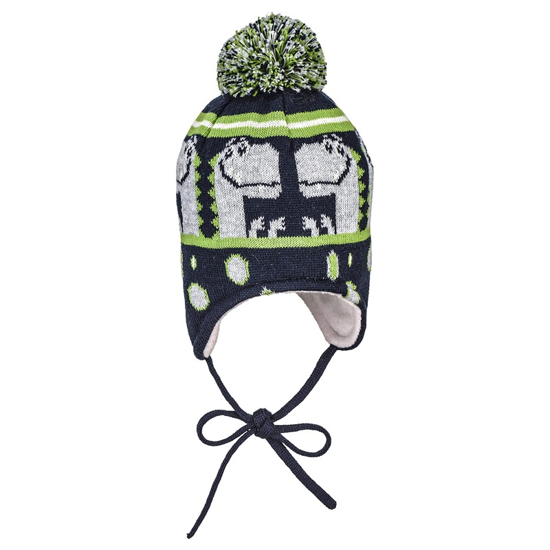 Sterntaler Baby Boys Knitted Hat Dinoli Hat, navy