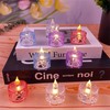 Gouccpu 12pack LED Crystal Candle Light Table Centrepiece Flameless Candles