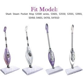 KEEPOW Steam Mop Replacement Pads for Shark Steam Pocket Mop S3500 Series S3501 S3601 S3550 S3901 SE450 S3801CO S3601D S2901 S2902, 8 Pack