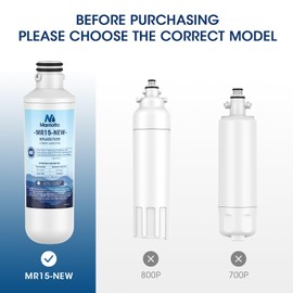 MARRIOTTO Water Filter LT1000PC Replacement for Refrigerator, Compatible with LT1000PC/PCS, LT1000PC, LT-1000PC, MDJ64844601, ADQ747935 ADQ74793504 Water Filter (2 Pack)