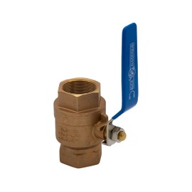Buck Algonquin | 1-1/2" Low Profile Bronze Full Flow Ball Valve with Stainless Steel Vinyl-Coated Handle | MPN: 00BBV150LP | Hydrasearch