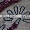 EGGMARCH EGGMARCH 8 Pack Black Carabiner Clips with 8 Key