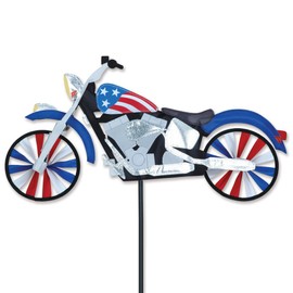 22" Patriotic Motorcycle Wind Spinner