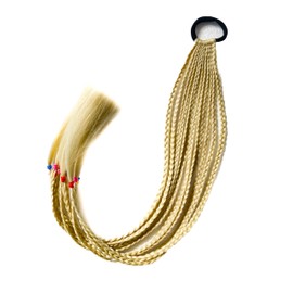 Special Hair Salon Supervision with Hair Elastic Braid, 12 Braids, Ponytail, Twin Tail Extensions, Styledock (Silver)