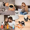 3PCS Cat Coaster Set - Creative Woven Cat Design Insulation