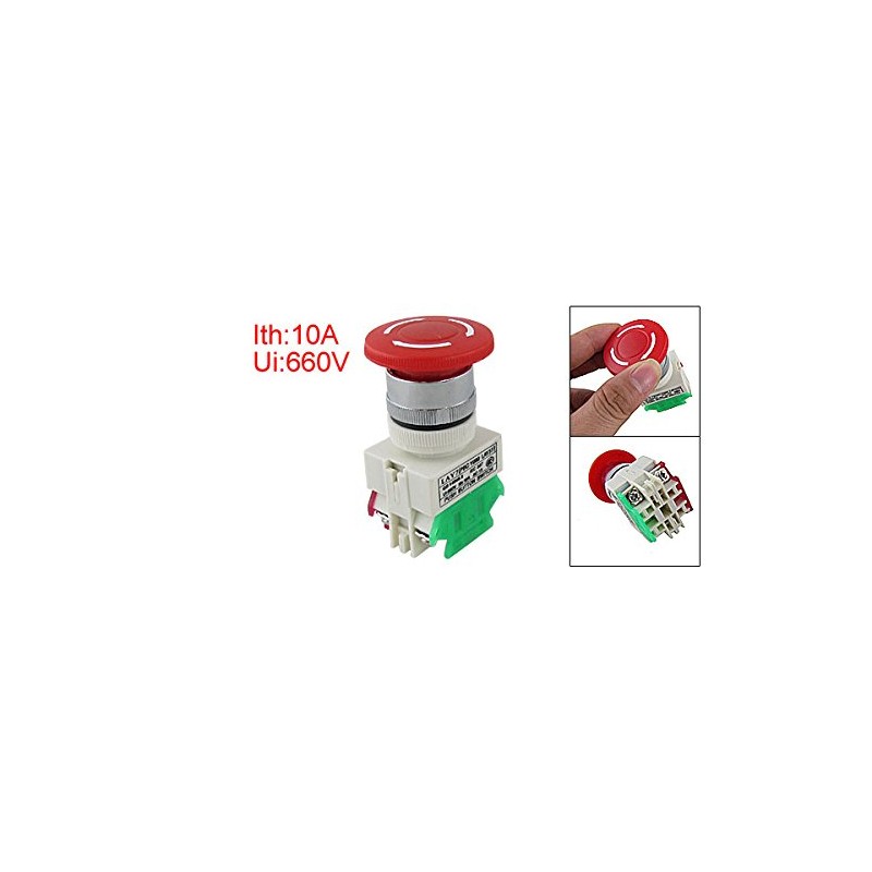 Self Locking Rotary Stop Emergency Push Button Switch