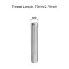 TA-VIGOR 10Pcs M6 x 70mm Fully Threaded Rod, 304 Stainless