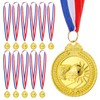 12 Pack Basketball Medals, Metals Gold Award Medals Basketball Trophy
