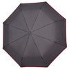 PERLETTI Black Men's Automatic Umbrella with Pattern - Windproof Pocket