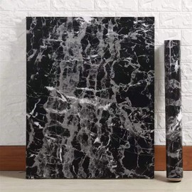 Yancorp 24"x120" Black Peel and Stick Marble Counter Top Self Adhesive Wallpaper