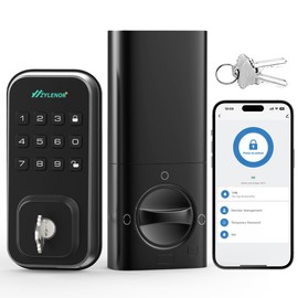 Zylenor Keyless Entry Door Lock, Smart Lock for Front Door with Digital Keypad, Built-in WiFi Deadbolt, App Remote Control with Easy Installation, Upgraded Battery Life