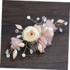 Healvian Elegant Wedding Hair Comb for Bride Floral Side Comb