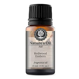 Redwood Embers Fragrance Oil (15ml) for Diffusers, Soap Making, Candles, Lotion, Home Scents, Linen Spray, Bath Bombs, Slime