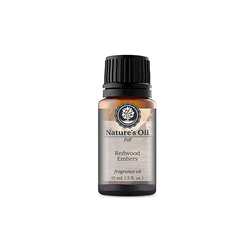 Redwood Embers Fragrance Oil (15ml) for Diffusers, Soap Making, Candles,