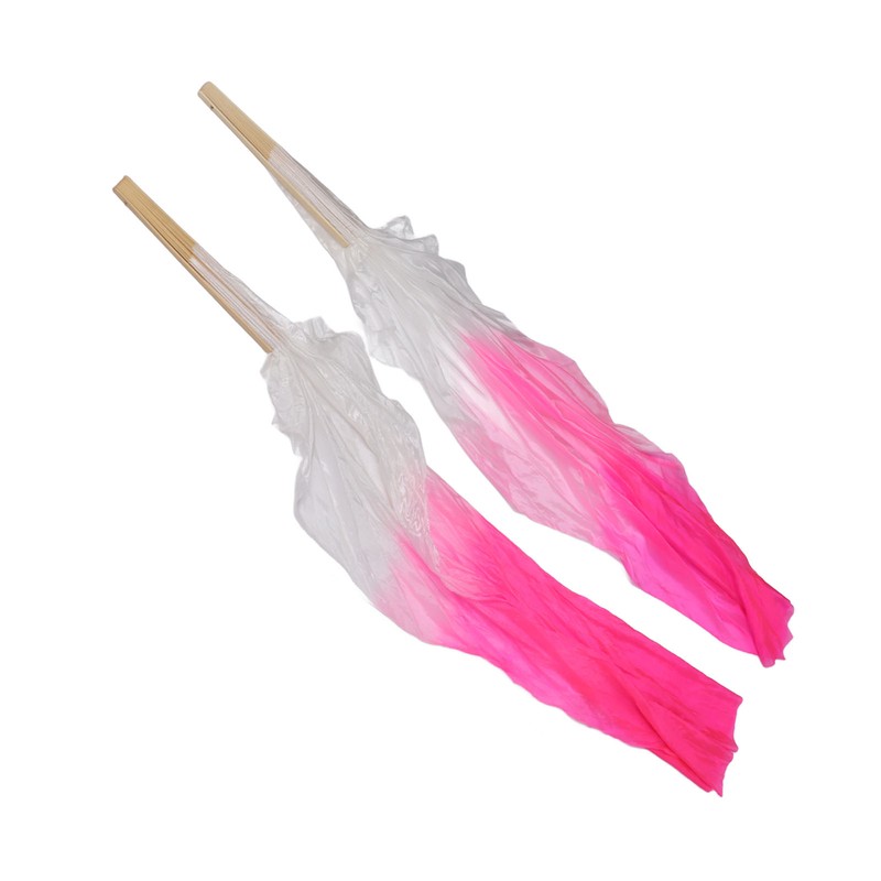 1 Pair Long Dance Fan Soft Beautiful Classical Dancing Fan