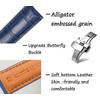 Moran Quick Release Leather Watch Bands Deployment Butterfly Buckle Calfskin