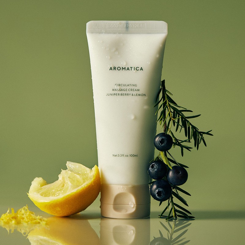 Aromatica Circulating Massage Cream Juniper Berry & Lemon 100ML /
