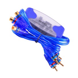 Gatuida 50w Channel Noise Filter Ground Isolator for Eliminates Sound Interference Capacity Plated Connectors for Stereo Setup