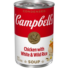 Campbell's Condensed Chicken with White & Wild Rice Soup, 10.5 Ounce Can