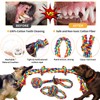 XLMYS Dog Toys for Aggressive Chewers 13 Pack，Indestructible Tug of