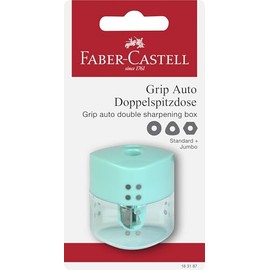 Faber-Castell Pastel Green Double Handle Pencil Sharpener 183187