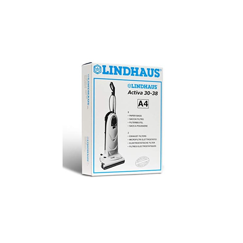 Genuine Lindhaus A4 Activa Diamante Dynamic Vacuum Cleaner Bag 8