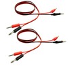 EFGTEK 2 Pack Banana Plug to Alligator Clip Test Electrical