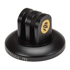 Fotodiox GT-Tripod-V2-Black Pro GoTough Tripod Adapter II - Black Aluminum Mount for GoPro HD Hero, HERO2, HERO3, HERO3+ and HERO4 and All Extender arms