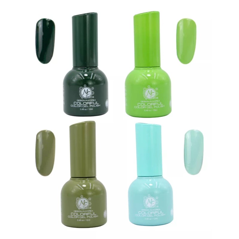Mc Nails Gama 4 Geles Polish Colorful Para Uñas, Mc