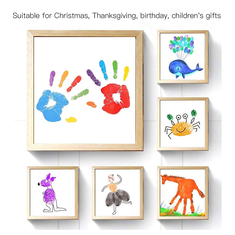 25Pcs Sponge Paint Brush Set Stamp Palette Kit Kids Graffiti